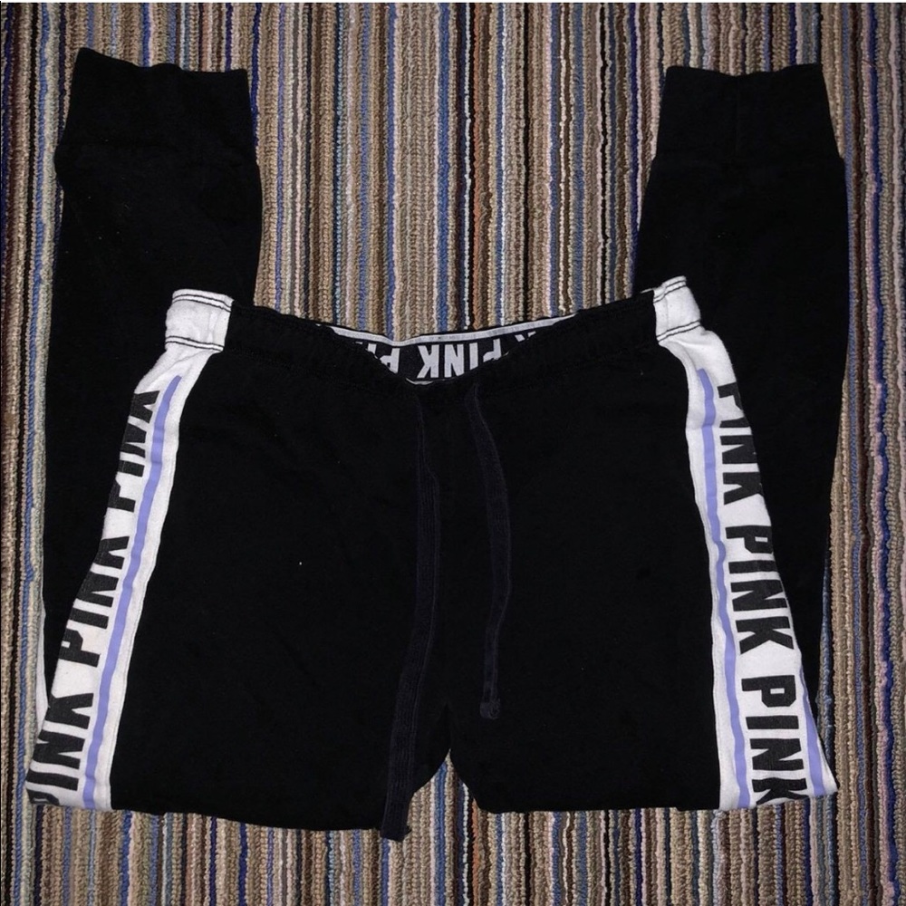PINK black joggers